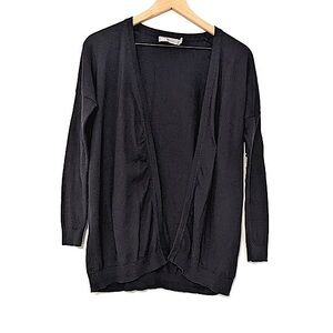 ASOS Elbow Patch Dropped Shoulder Open Front Cardigan size 0